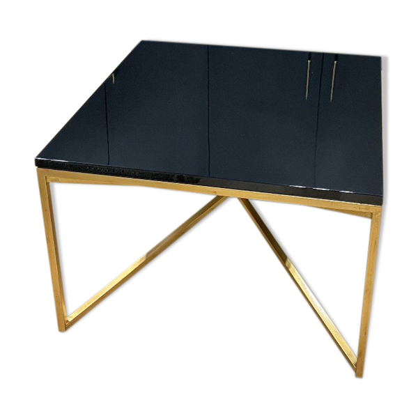 Black lacquered coffee table Decca