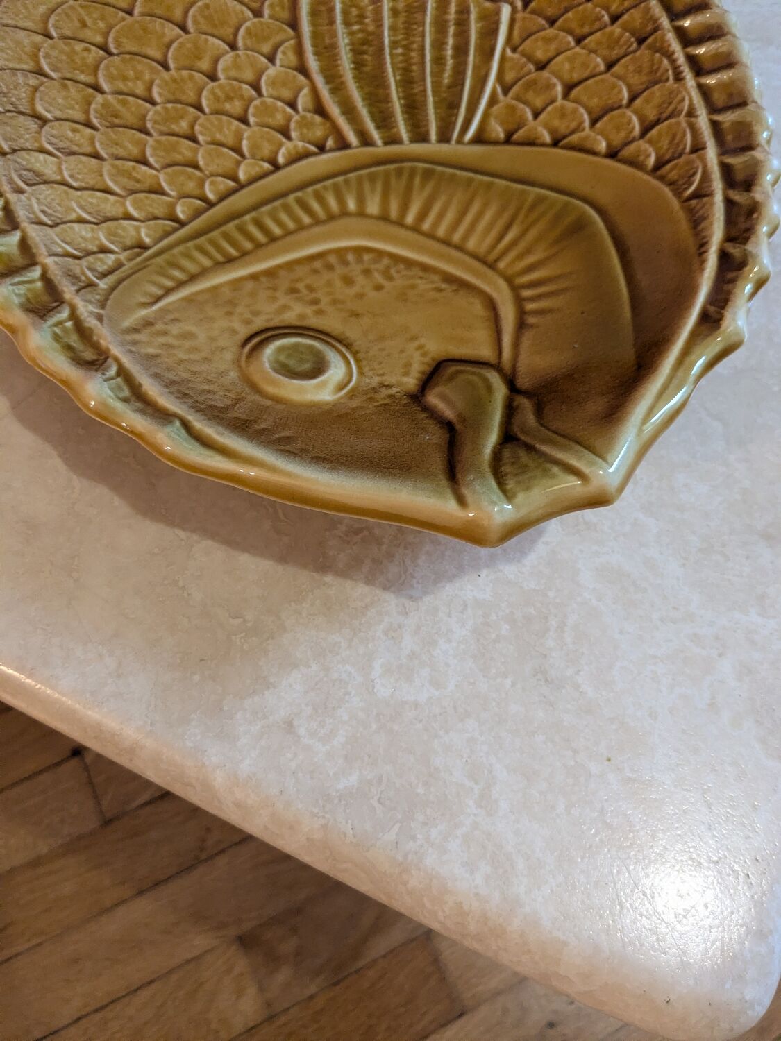 Large fish dish Sarreguemines