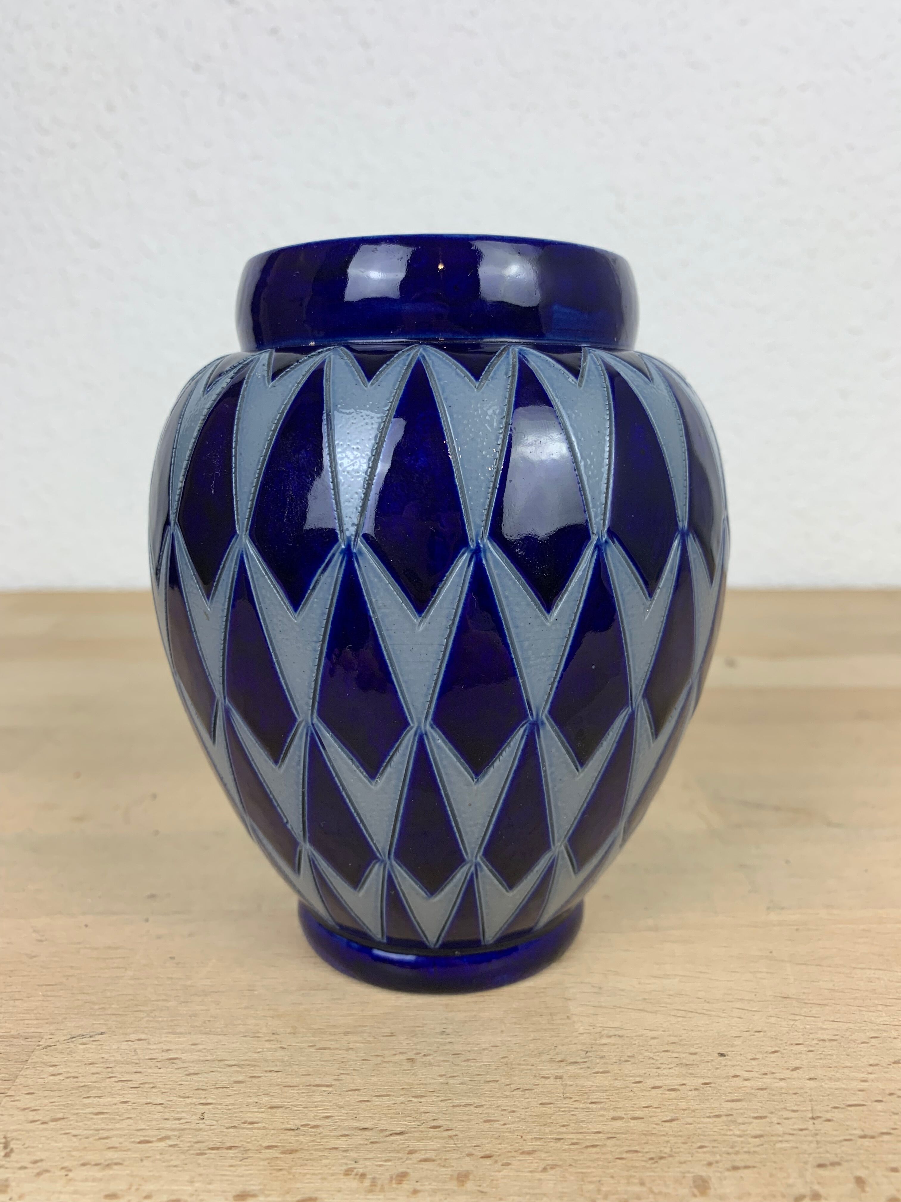Vase Art déco grès d'Alsace, Adrien Schmitter à Betschdorf
