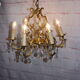 Bronze lusre and crystal grapevines