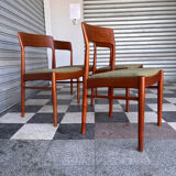 Set of 4 Danish teak chairs