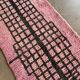 New purple berber wool rug 75x355