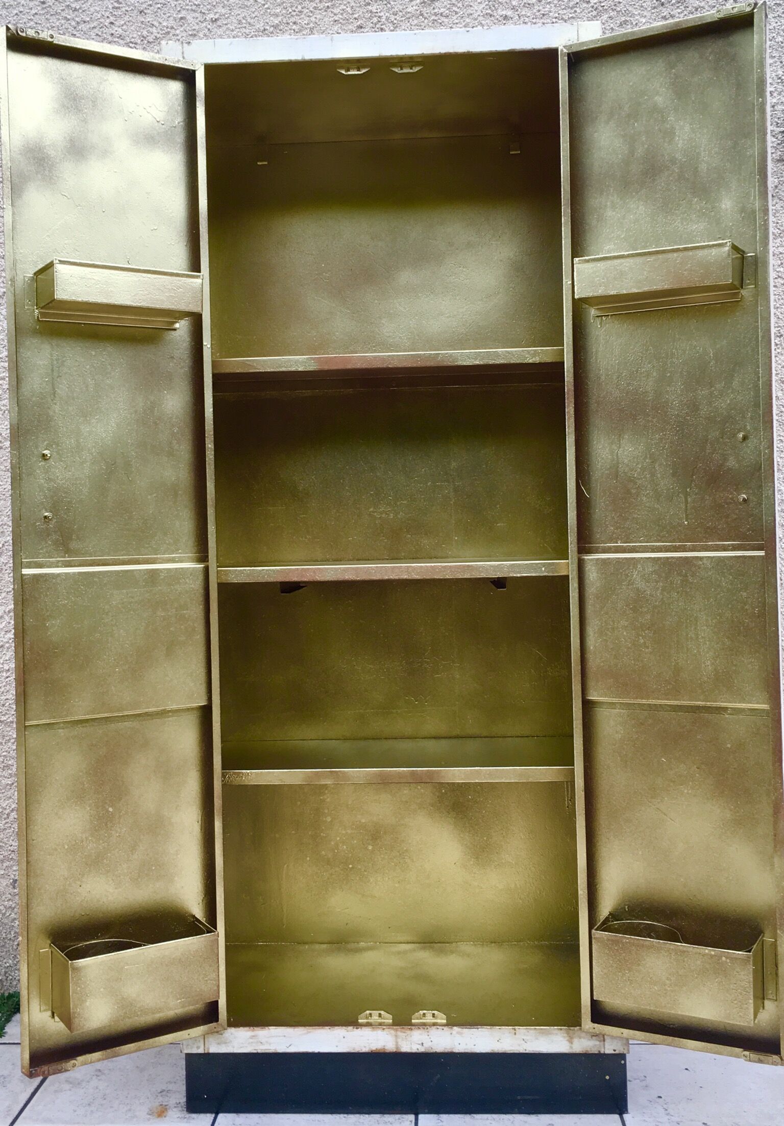 Restored metal cabinet