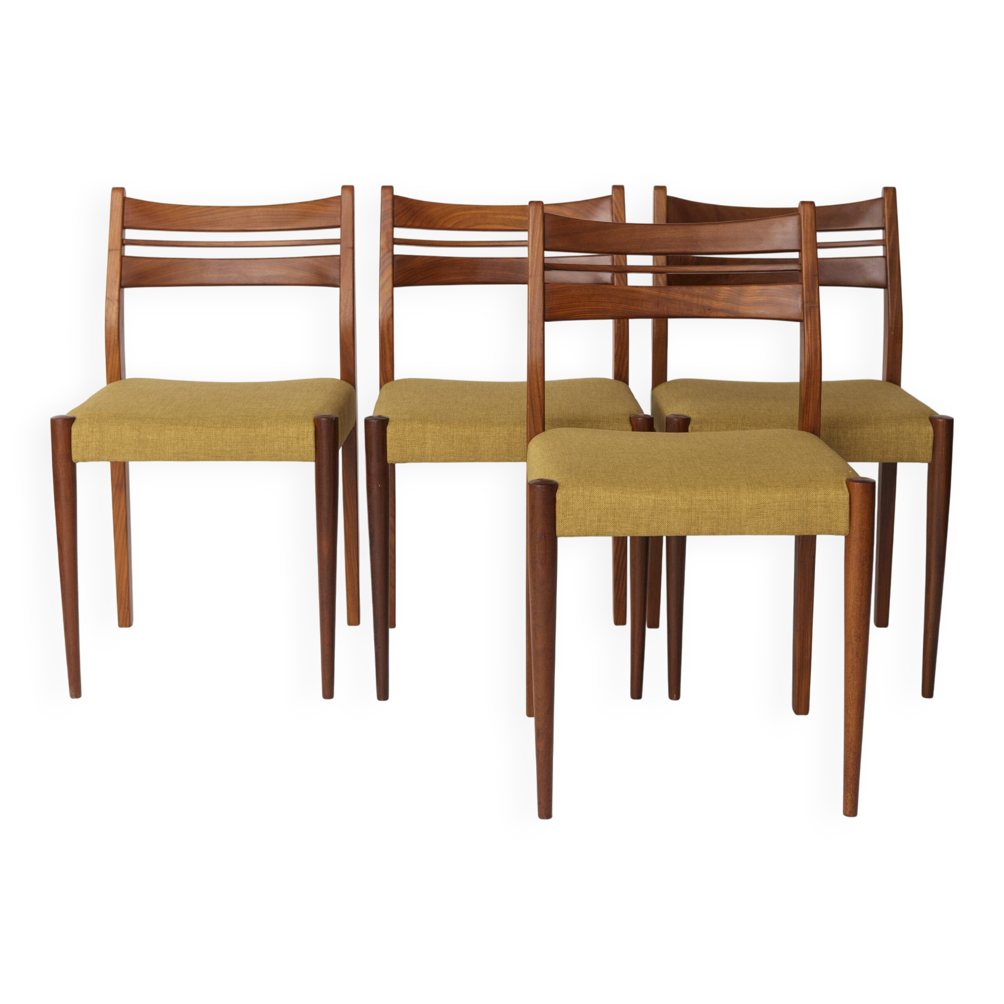 Set of 4 Vintage Teak Dining Chairs by Habeo, Germany – 1960s Mid-Century