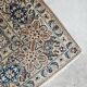 Vintage hand-knotted rug in virgin wool and silk, 1960s.