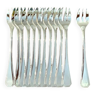 Christofle america,12 fourchette huître crustacés état neuf
