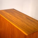 Mid Century Teak and Steel Wardrobe by Franz Meyer Möbel, 1960's, Germany