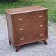Vintage oak chest of drawers legs compass 3 drawers from the 50s