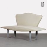 Faux leather bench from the 1980s