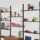 Modular shelving in teak veneer, Denmark, 1970s