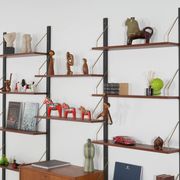 Modular shelving in teak veneer, Denmark, 1970s