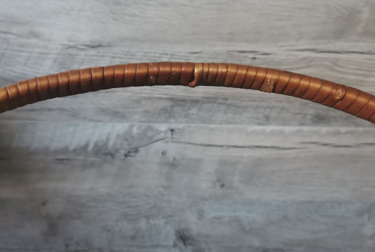 Vintage wicker bottle rack