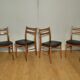 4 scandinavian chairs of the 1960