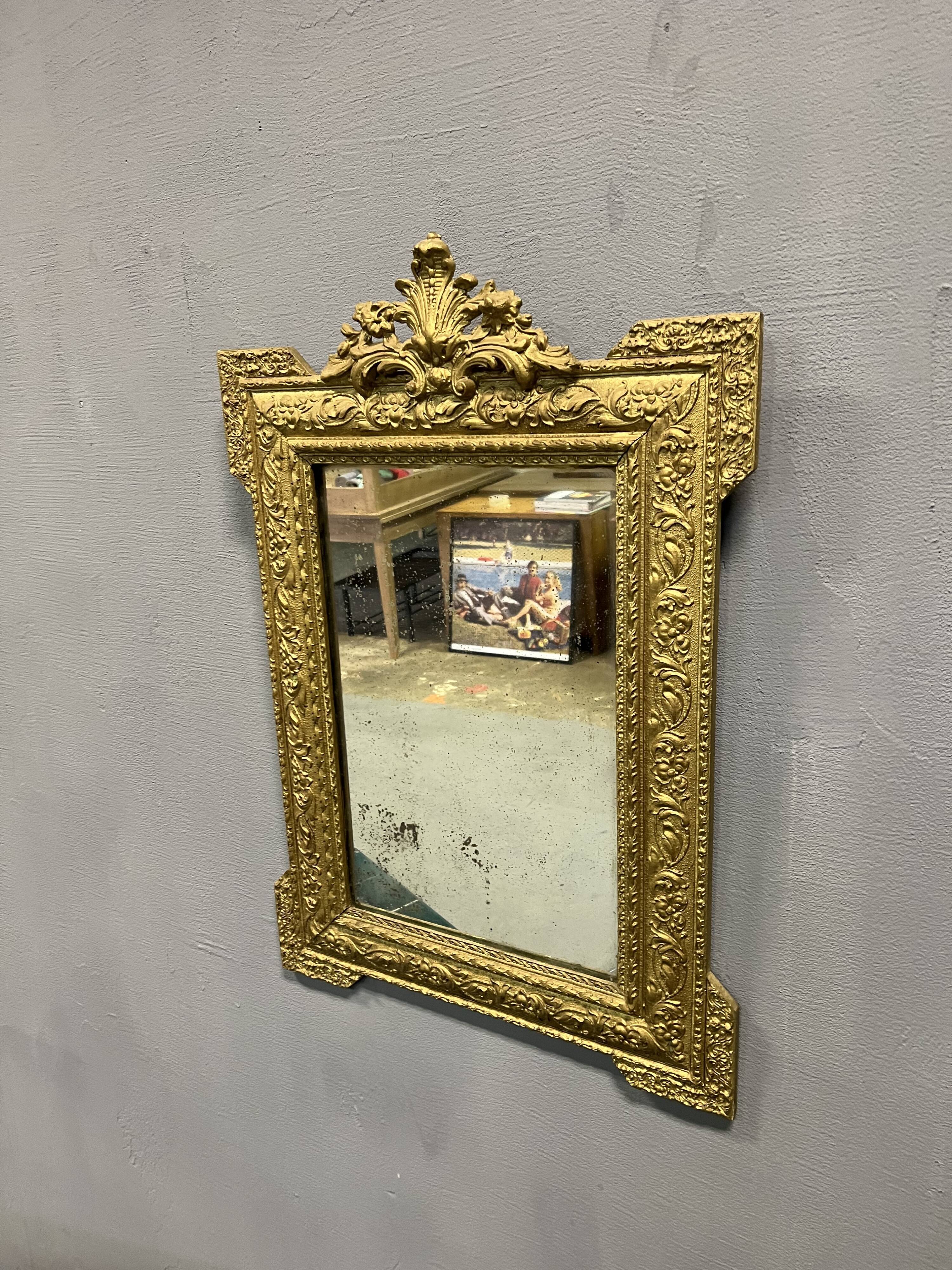Golden mirror Louis XV - 86x59cm