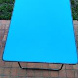 Table pliante de camping bleu
