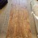 XXL coffee table in solid raw elm wood with 2 drawers, rustic antique.