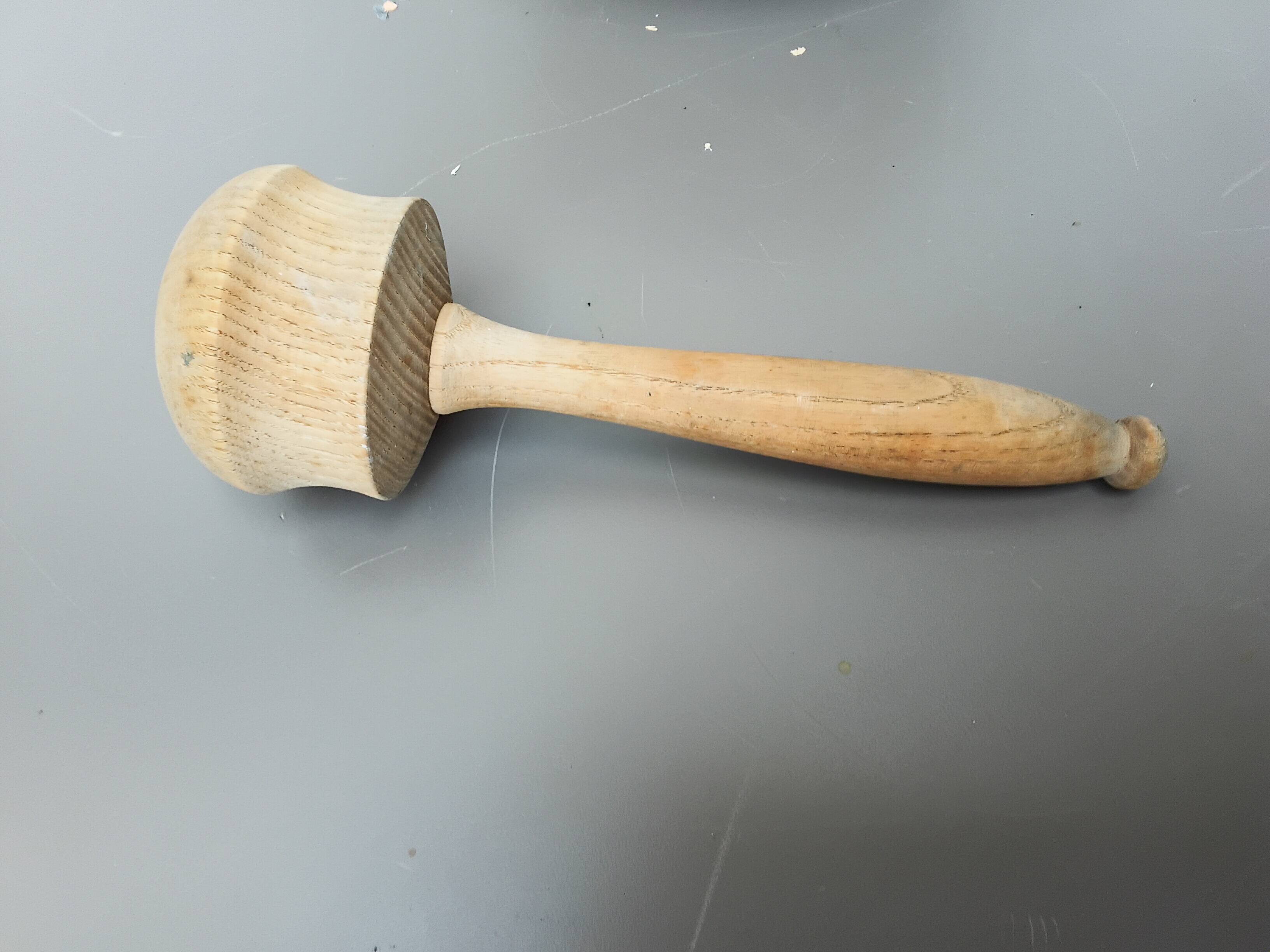 Stone mortar with wooden pestle