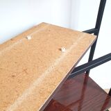 Brutalist shelf in metal and formica 1950s