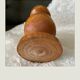 Solid wooden candlestick, all round