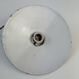 OLD INDUSTRIAL WHITE CONICAL ENAMEL SUSPENSION