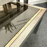 Smoked glass nesting coffee table