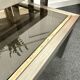 Smoked glass nesting coffee table
