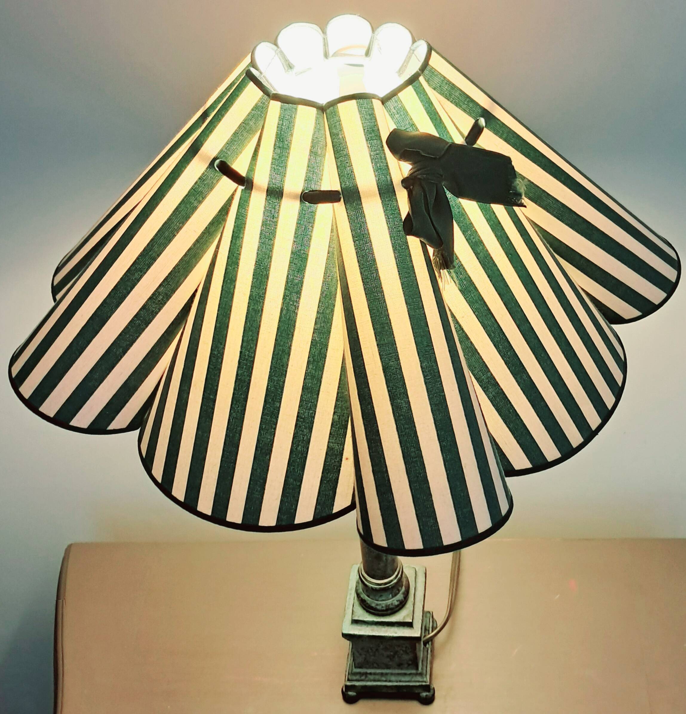 Empire style lamp. Original lampshade