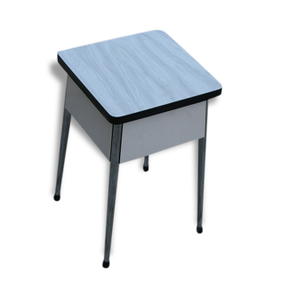 Tabouret coffre formica mouchete gris idel table de nuit