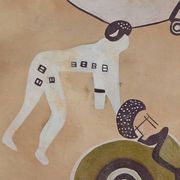 Tassili Rock Painting, signed G. Le Poitevin – 1960