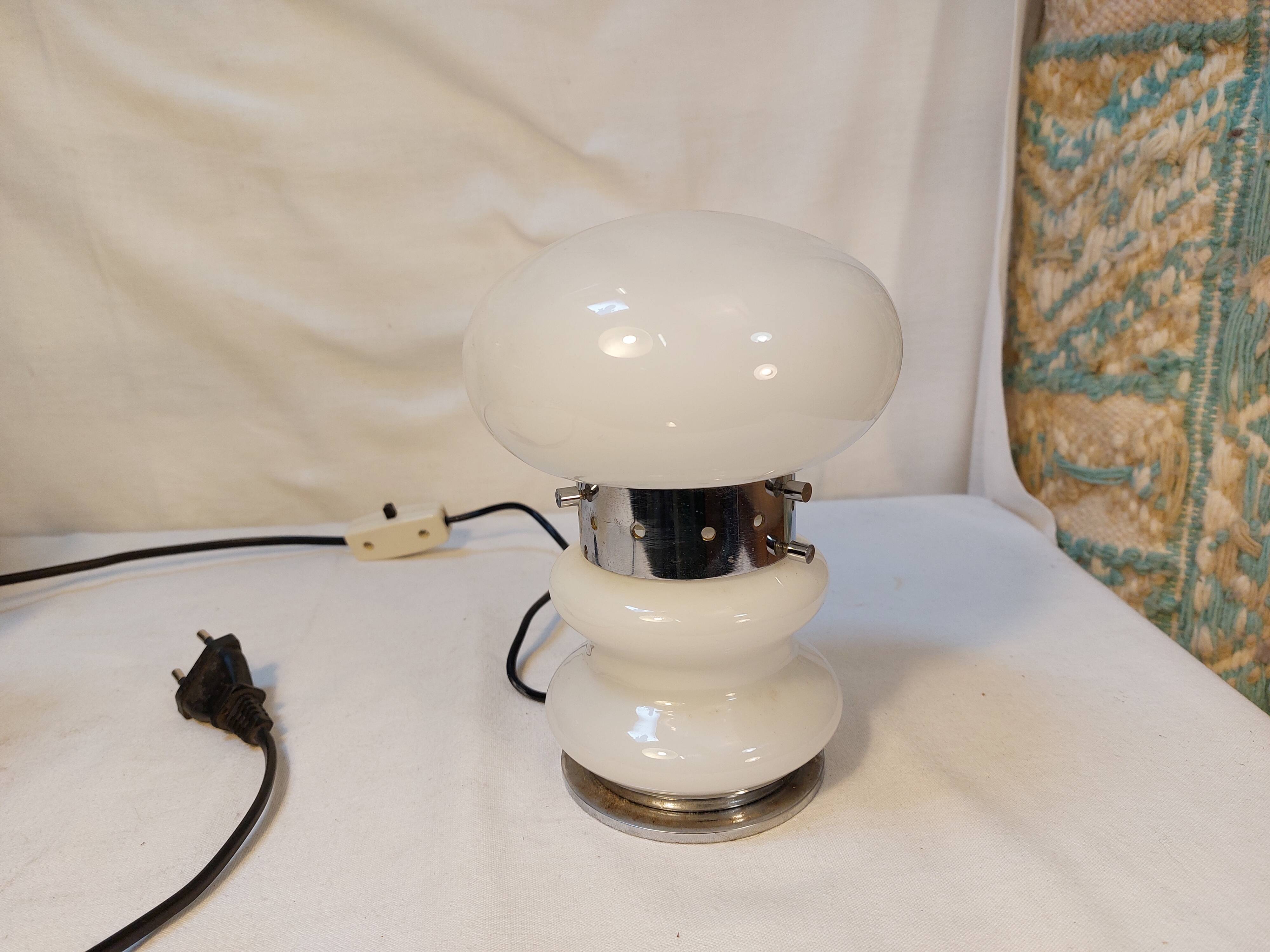 Glass Mushroom Table Lamp