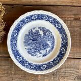 6 Staffordshire England “countryside” dinner plates