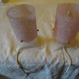 Duo of lamps in plexiglas 50/60