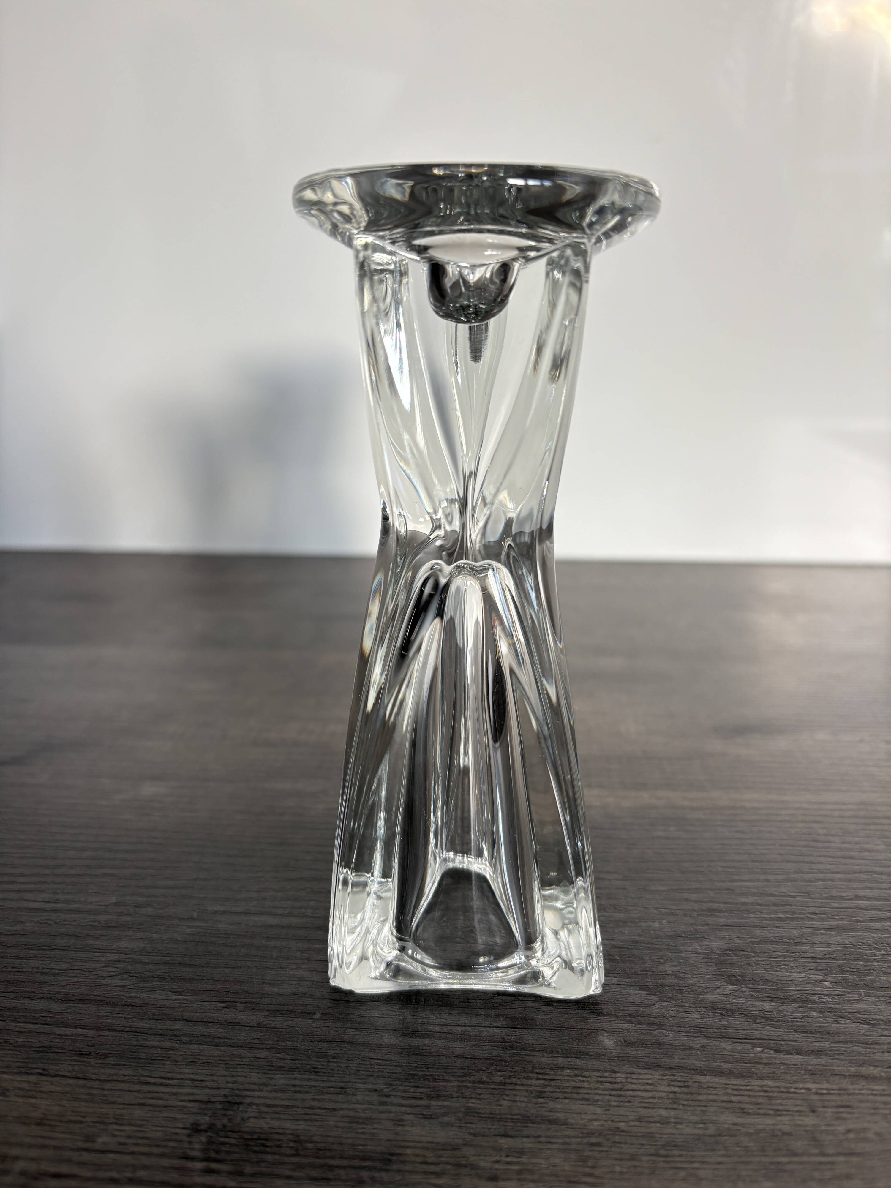 Vintage glass candlestick holders – Scandinavian design