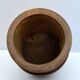 Wooden turned covered pot – vintage snuff box A680