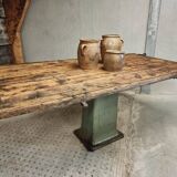 Unique industrial table garden table dining table 90 x 182 cm
