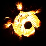 Masca floral wall lamp, 70's, Italy