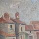 Old painting, village