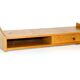 Oak wall console, suede, 1960