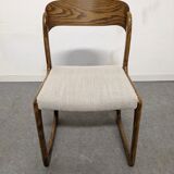Series of 4 Baumann sleigh chairs from the 60s/70s
