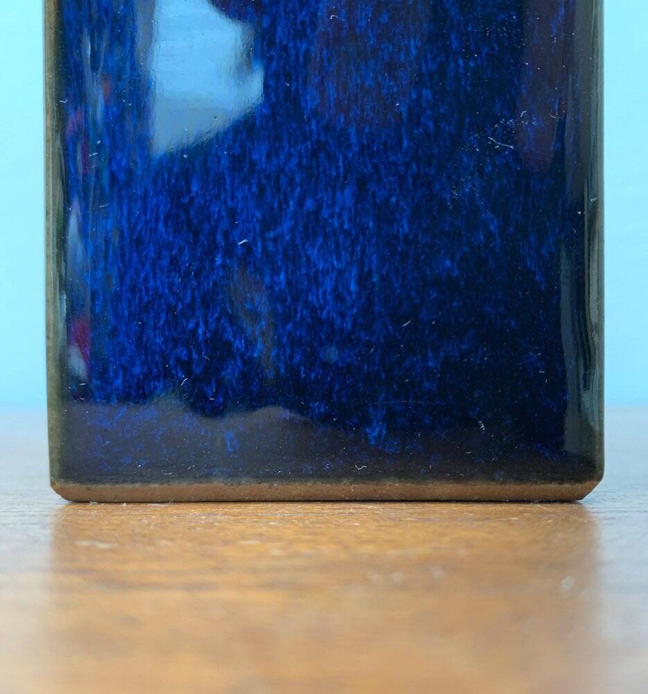 Vintage 1970s minimalist Japanese studio pottery vase from Tokoname.