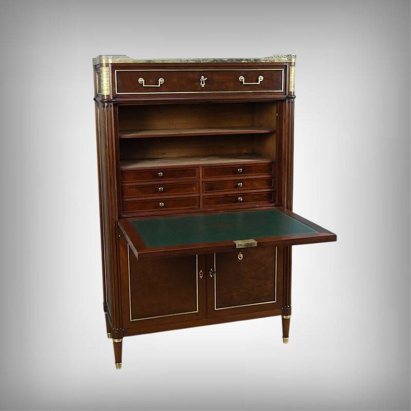 Mahogany secretary, Louis XVI period – late 18th century