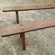 Paire de bancs de ferme 200 cm