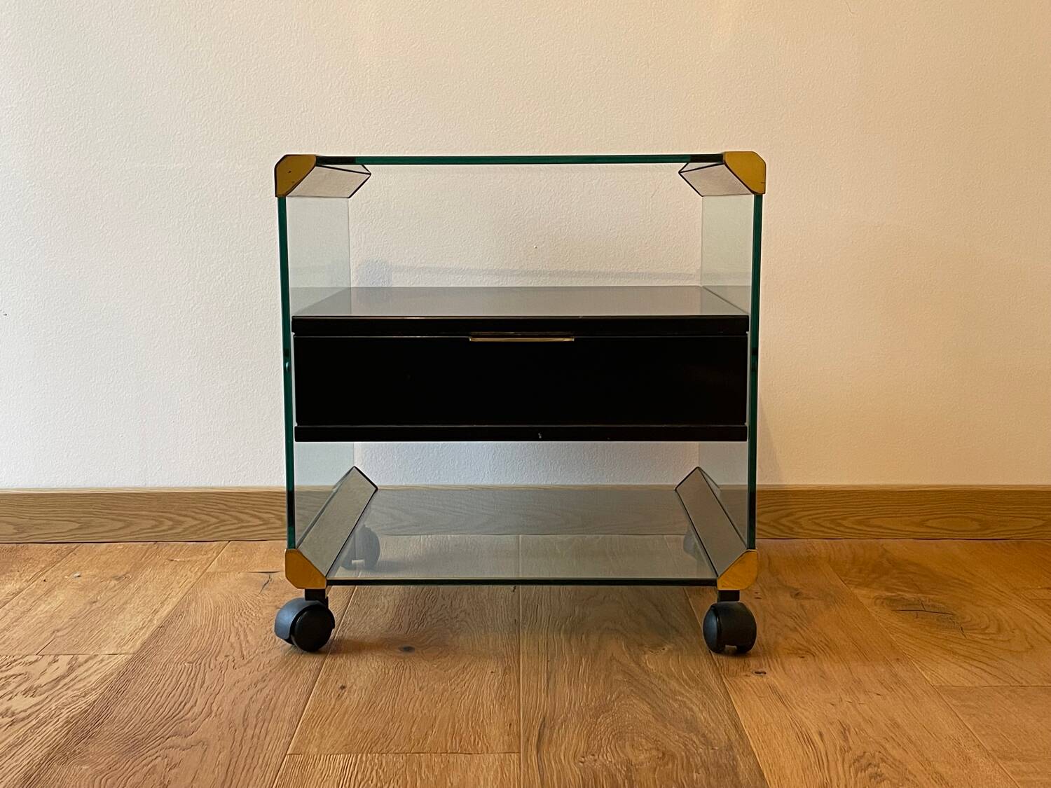 Rolling bedside table by Pierangelo Gallotti 1970