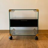 Rolling bedside table by Pierangelo Gallotti 1970