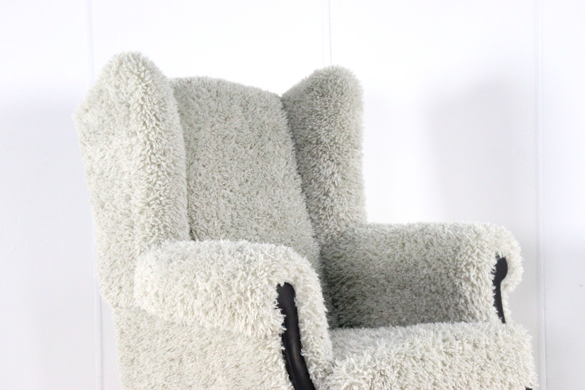 Armchair grey Doodle Retro Fully Restored - new upholstery