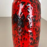 Rare Super Color Crusty Fat Lava Multi-Color Vase Scheurich, Germany WGP, 1970s