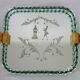 Venetian service plate, Murano 1950 twisted glass