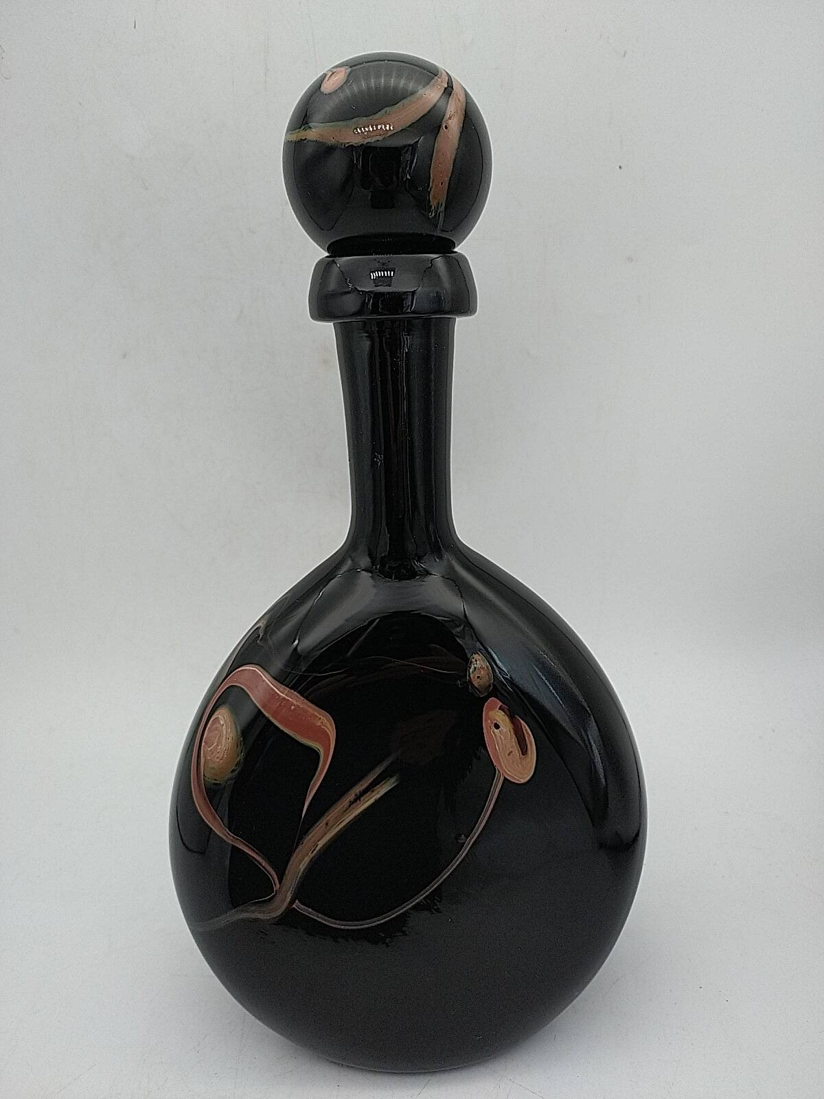 Glass paste carafe. Bob Le Bleïs. Old Moor.