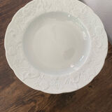 Deep porcelain plates