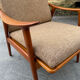 2 Scandinavian armchairs Fredrik Kayser 1960
